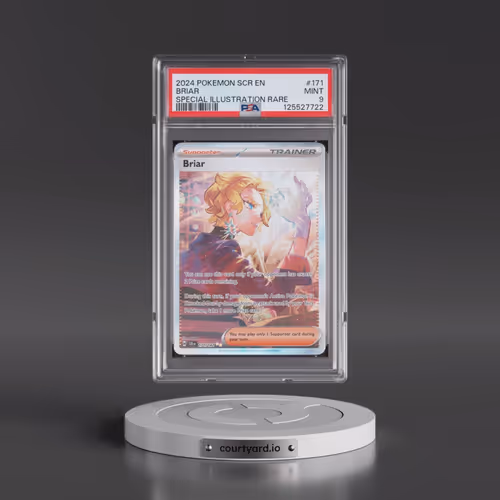 2024 Pokémon Scr EN-Stellar Crown #171 Briar - Special Illustration Rare (PSA 9 MINT)