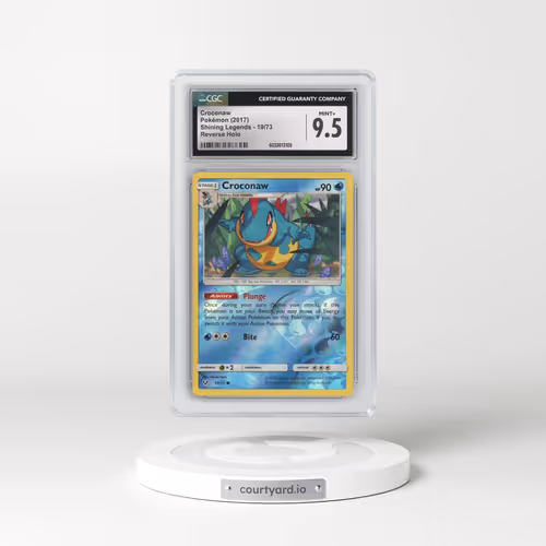 2017 Shining Legends #19/73 Croconaw - Reverse Holo (CGC 9.5 MINT+)