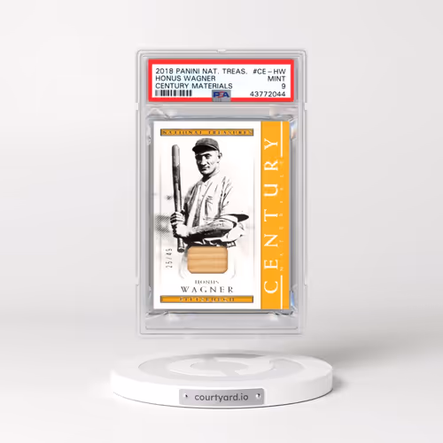 2018 Panini National Treasures Century Materials #CE-HW Honus Wagner (PSA 9 MINT)