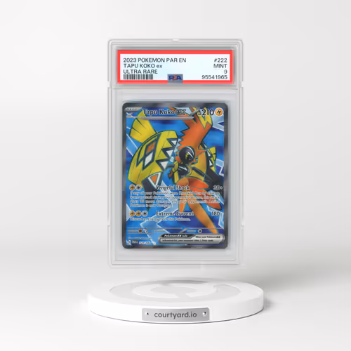 2023 Pokémon Par EN-Paradox Rift #222 Tapu Koko EX - Holo Ultra Rare (PSA 9 MINT)