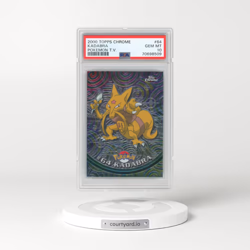 2000 Topps Chrome Pokémon T.V. #64 Kadabra (PSA 10 GEM MINT)