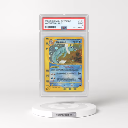 2003 Pokémon Skyridge #H31 Vaporeon - Holo (PSA 9 MINT)
