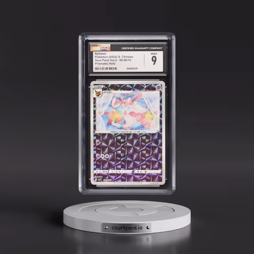 2025 Gem Pack Volume 2 - CBB2C - Simplified #09 08/15 Sylveon - Geometric Pattern Holo (CGC 9 MINT)