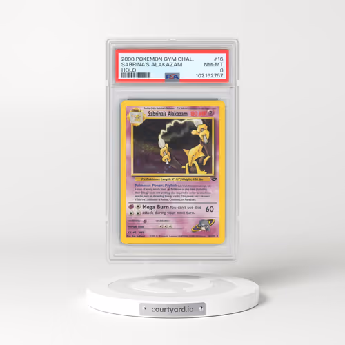 2000 Pokémon Gym Challenge #16 Sabrina's Alakazam - Holo (PSA 8 NM-MT)