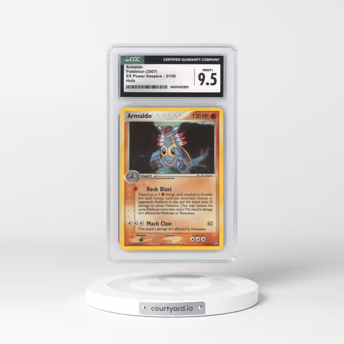 2007 EX Power Keepers #3 Armaldo - Holo (CGC 9.5 MINT+)