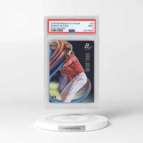 2018 Bowman Platinum #34 Shohei Ohtani - With Glove (PSA 9 MINT)