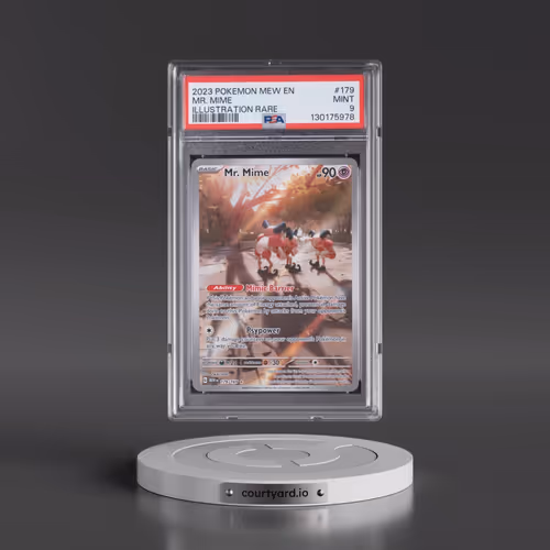 2023 Pokémon Mew EN-151 #179 Mr. Mime - Illustration Rare (PSA 9 MINT)