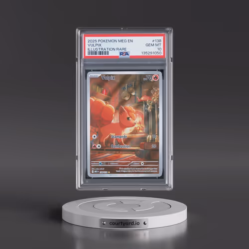 2025 Pokémon Meg EN-Mega Evolution #138 Vulpix - Illustration Rare (PSA 10 GEM MINT)