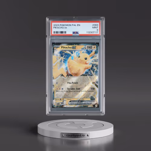 2023 Pokémon Pal EN-Paldea Evolved #063 Pikachu EX - Holo (PSA 9 MINT)