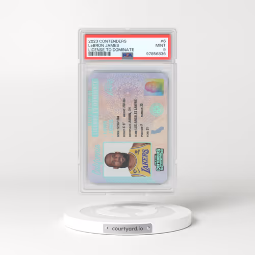 2023 Panini Contenders License to Dominate #6 LeBron James (PSA 9 MINT)