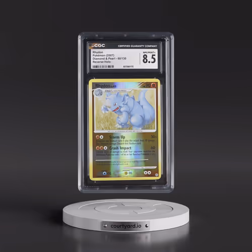 2007 Diamond & Pearl #60/130 Rhydon - Reverse Holo (CGC 8.5 NM-MT+)