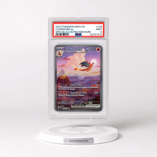 2023 Pokémon Mew EN-151 #199 Charizard EX - Holo Special Illustration Rare (PSA 9 MINT)