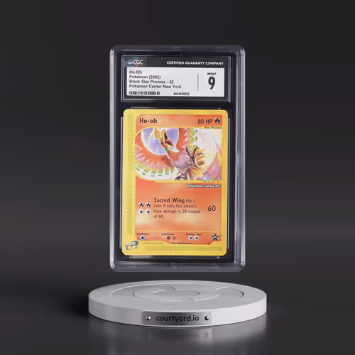 2002 Pokémon League Promo Black Star #52 HO-Oh - Pokemon Center NY (CGC 9 MINT)