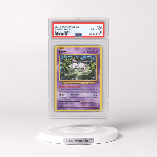 2016 Pokémon XY Evolutions #53 Mew - Holo (PSA 8 NM-MT)
