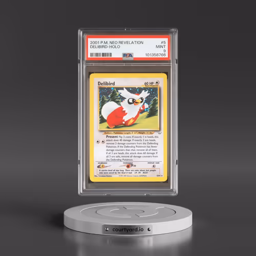 2001 Pokémon Neo Revelation #5 Delibird - Holo (PSA 9 MINT)