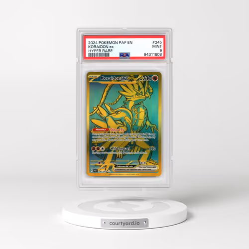 2024 Pokémon Paf EN-Paldean Fates #245 Koraidon EX - Holo Hyper Rare (PSA 9 MINT)