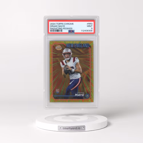 2024 Topps Chrome Radiating Rookies #RR3 Drake Maye (PSA 9 MINT)