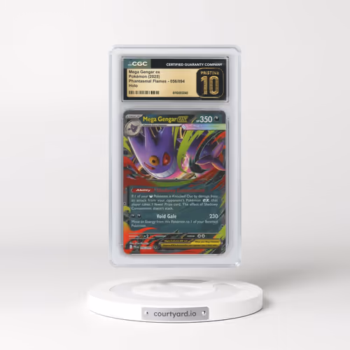 2025 Pokémon Pfl EN-Phantasmal Flames #056 Mega Gengar EX - Holo (CGC 10 PRISTINE)