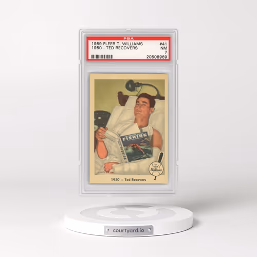 1959 Fleer Ted Williams #41 1950-Ted Recovers (PSA 7 NM)