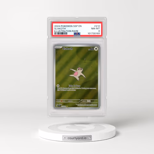 2024 Pokémon Ssp EN-Surging Sparks #212 Slakoth - Illustration Rare (PSA 8 NM-MT)