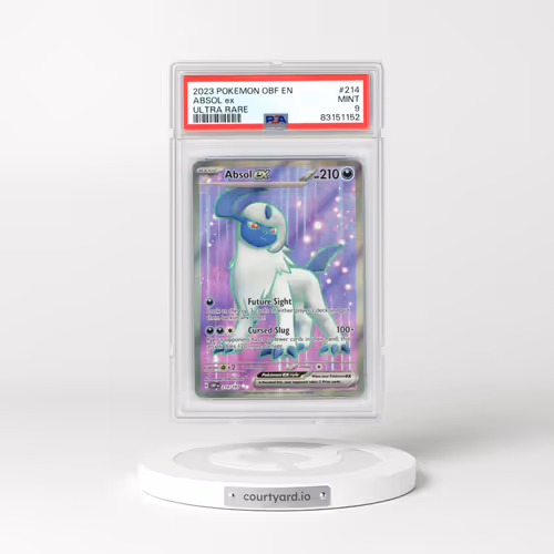 2023 Pokémon Obf EN-Obsidian Flames #214 Absol EX - Holo Ultra Rare (PSA 9 MINT)