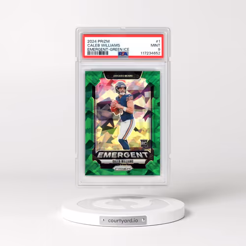 2024 Panini Prizm Emergent #1 Caleb Williams - Green Ice (PSA 9 MINT)