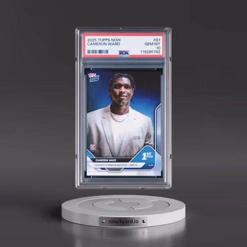 2025 Topps Now #D1 Cameron Ward (PSA 10 GEM MINT)