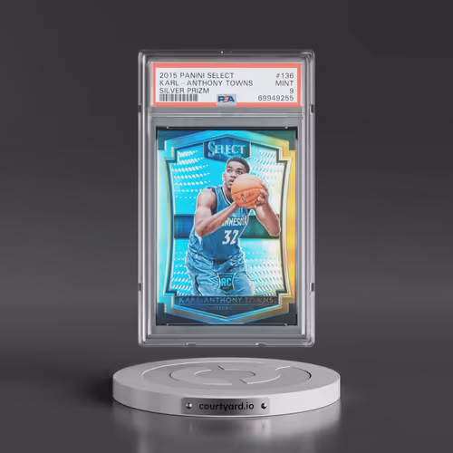 2015 Panini Select #136 Karl-Anthony Towns - Silver Prizm (PSA 9 MINT)