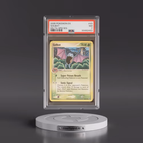 2005 Pokémon EX Delta Species #43 Golbat (PSA 7 NM)