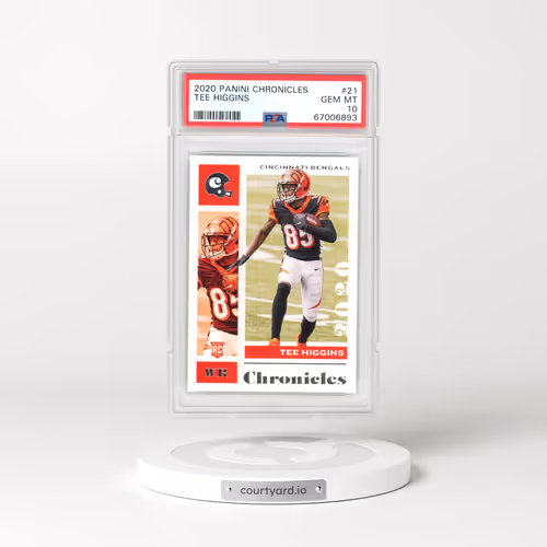 2020 Panini Chronicles #21 Tee Higgins (PSA 10 GEM MINT)