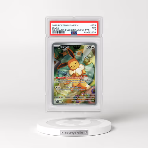 2025 Pokémon Svp EN-SV Black Star Promo #173 Eevee - Prismatic Evolutions Pokemon Center Elite Train
