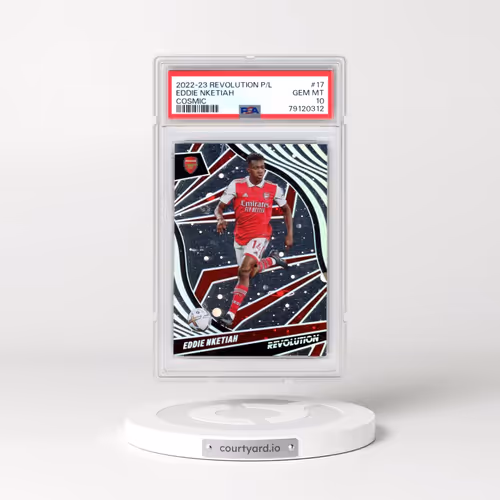 2022-23 Panini Revolution Premier League #17 Eddie Nketiah - Cosmic (PSA 10 GEM MINT)