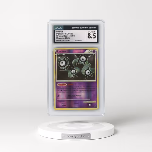 2010 Undaunted #40/90 Unown - Reverse Holo (CGC 8.5 NM-MT+)