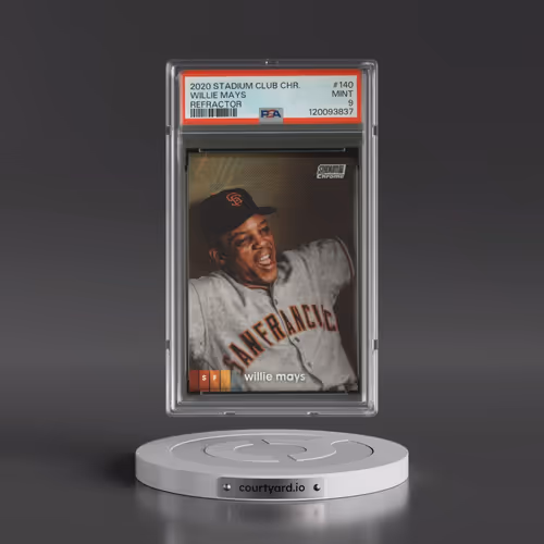 2020 Stadium Club Chrome #140 Willie Mays - Refractor (PSA 9 MINT)