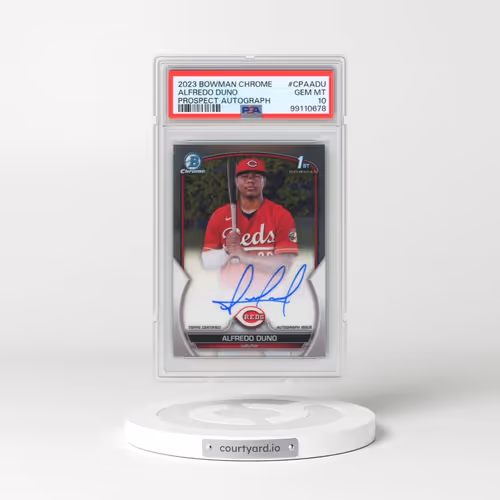 2023 Bowman Chrome Prospect Autographs #CPAADU Alfredo Duno (PSA 10 GEM MINT)