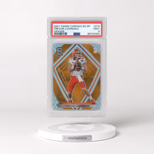 2021 Panini Chronicles Draft Picks #279 Trevor Lawrence - Orange (PSA 9 MINT)