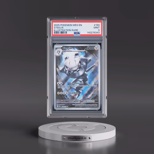 2025 Pokémon Meg EN-Mega Evolution #150 Steelix - Illustration Rare (PSA 9 MINT)
