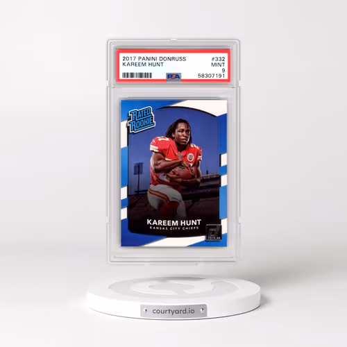 2017 Panini Donruss #332 Kareem Hunt (PSA 9 MINT)