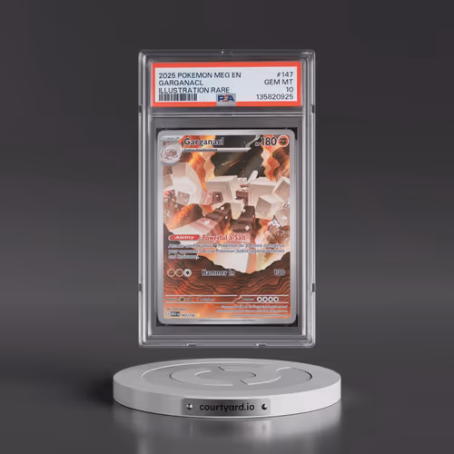 2025 Pokémon Meg EN-Mega Evolution #147 Garganacl - Illustration Rare (PSA 10 GEM MINT)