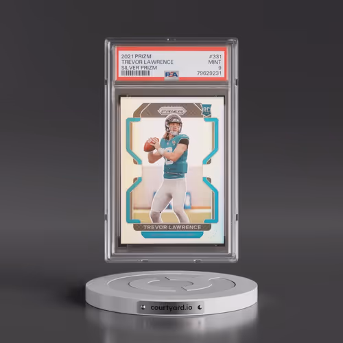 2021 Panini Prizm #331 Trevor Lawrence - Silver Prizm (PSA 9 MINT)