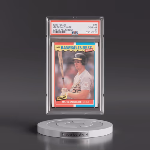 1987 Fleer Baseball's Best #26 Mark McGwire (PSA 10 GEM MINT)