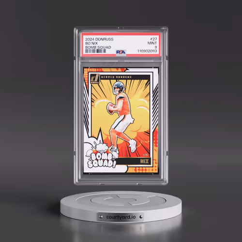 2024 Panini Donruss Bomb Squad #27 Bo Nix (PSA 9 MINT)