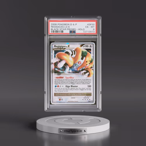 2008 Pokémon Diamond & Pearl Black Star Promo #DP30 Regigigas LV.X - Holo (PSA 6 EX-MT)