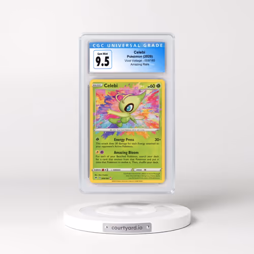 2020 Vivid Voltage #009/185 Celebi - Amazing Rare (CGC 10 GEM MINT)