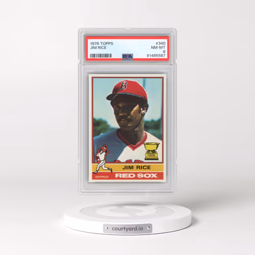 1976 Topps #340 Jim Rice (PSA 8 NM-MT)