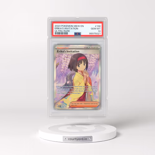 2023 Pokémon Mew EN-151 #196 Erika's Invitation - Ultra Rare (PSA 10 GEM MINT)