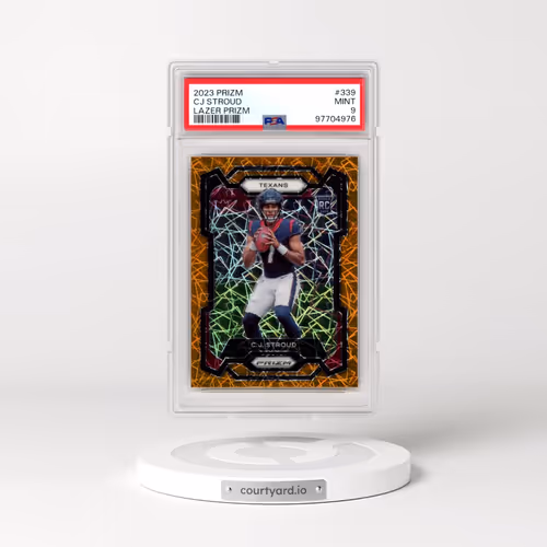 2023 Panini Prizm #339 CJ Stroud - Lazer Prizm (PSA 9 MINT)