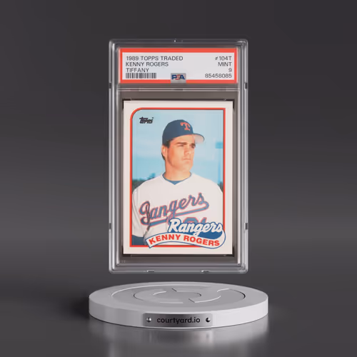 1989 Topps Traded Tiffany #104T Kenny Rogers (PSA 9 MINT)