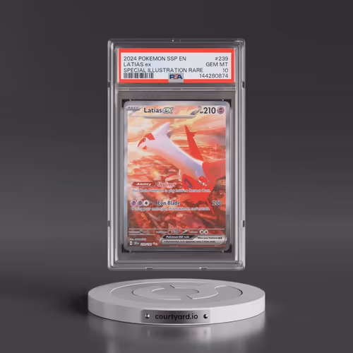 2024 Pokémon Ssp EN-Surging Sparks #239 Latias EX - Holo Special Illustration Rare (PSA 10 GEM MINT)