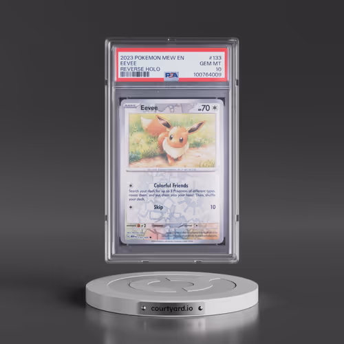 2023 Pokémon Mew EN-151 #133 Eevee - Reverse Holo (PSA 10 GEM MINT)